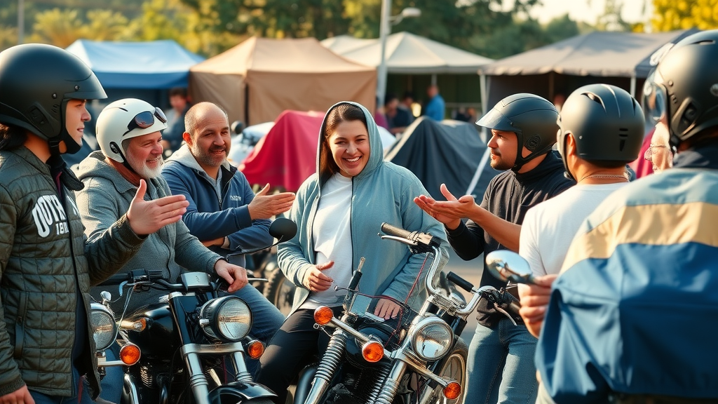 group of riders sharing protected motorcycles testimonials diverse cover options