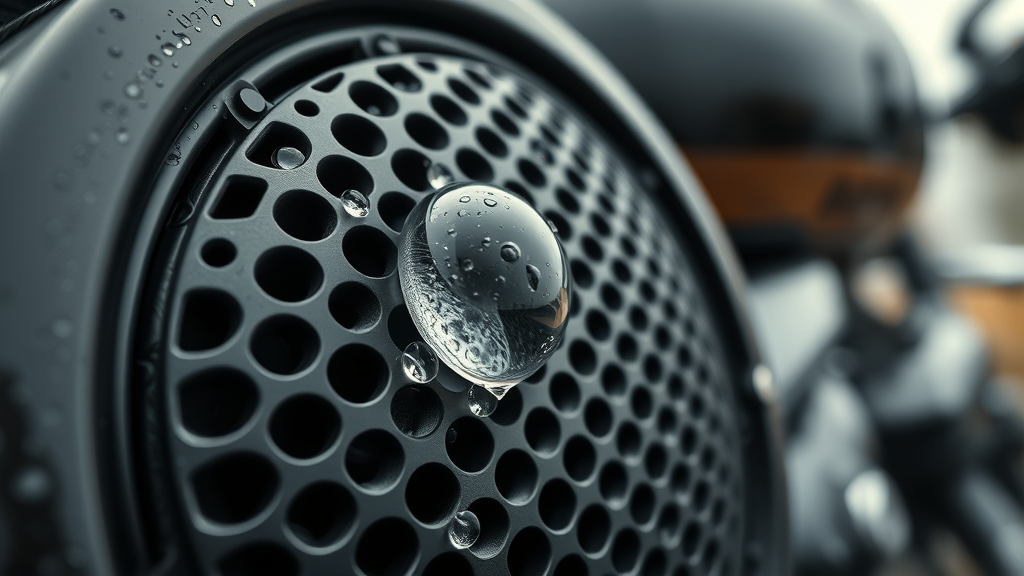 motorcycle speaker waterproof grill detail for audio system range driver