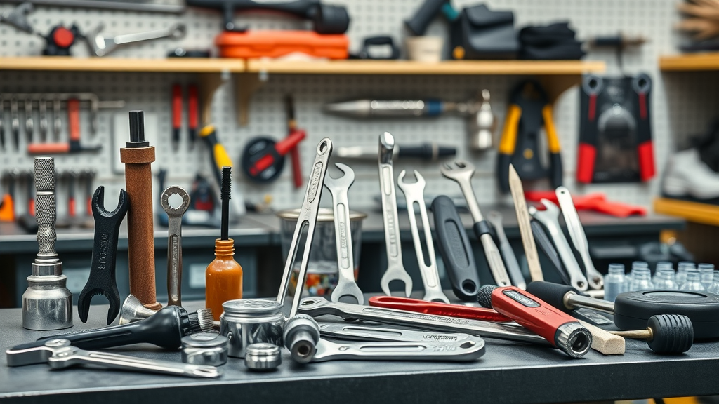 motorcycle maintenance guide array essential tools workbench workshop