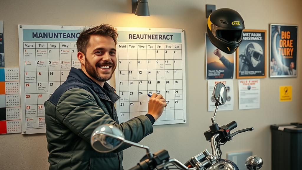 maintenance schedule diy motorcycle repair routine reminders