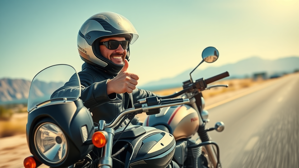 touring motorcycle audio system rider user review thumbs up