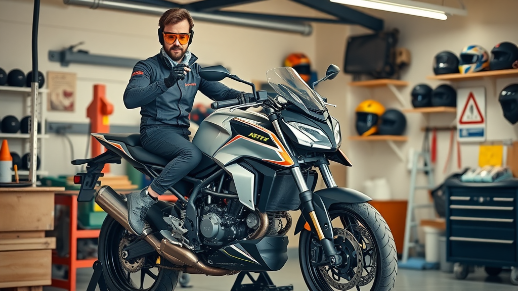 safe motorcycle maintenance workspace diy motorcycle repair