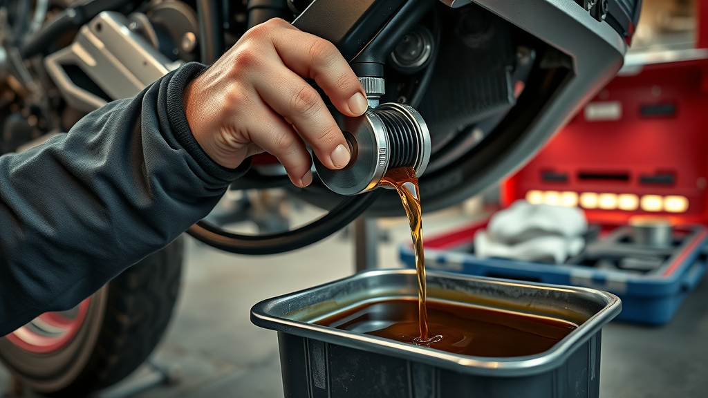motorcycle oil change step-by-step diy motorcycle maintenance