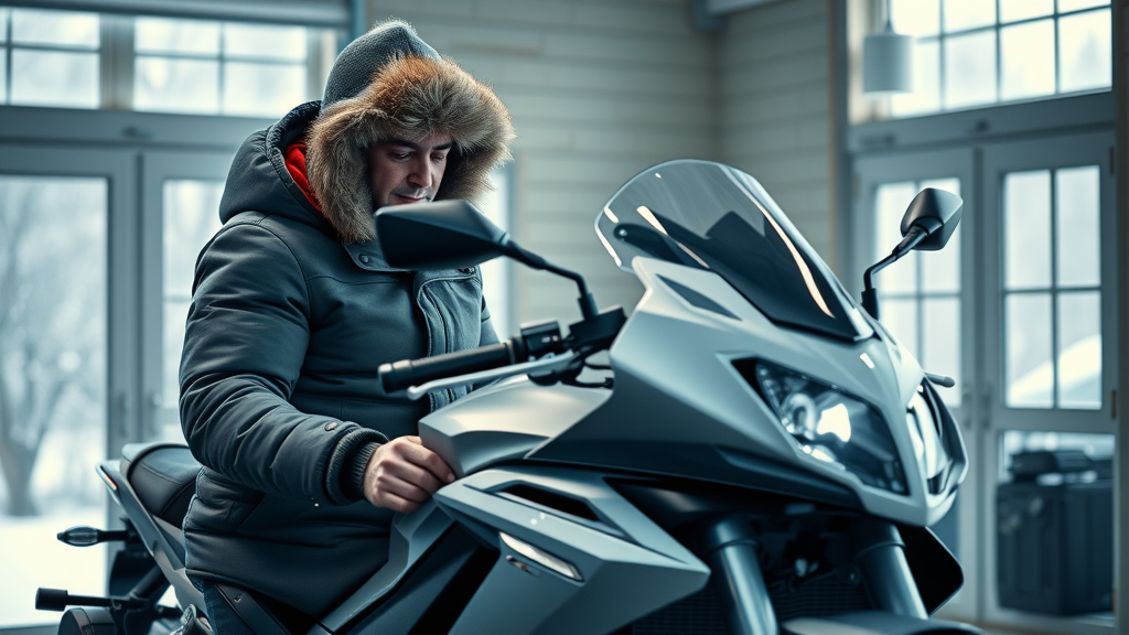 pristine modern motorcycle in good condition winterizing your motorcycle for winter storage