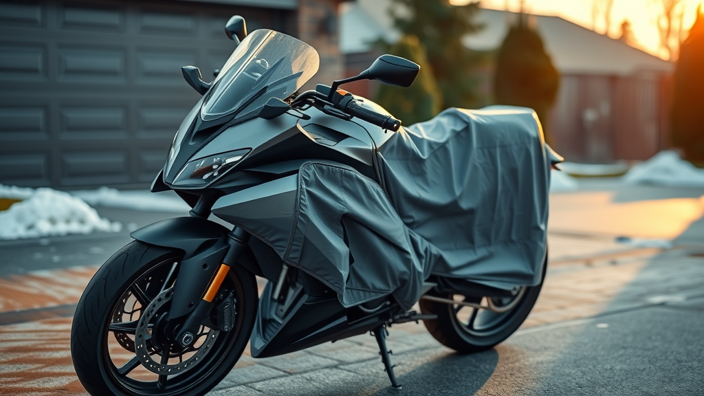 motorcycle cover winterizing your motorcycle outdoor storage unit driveway winter storage