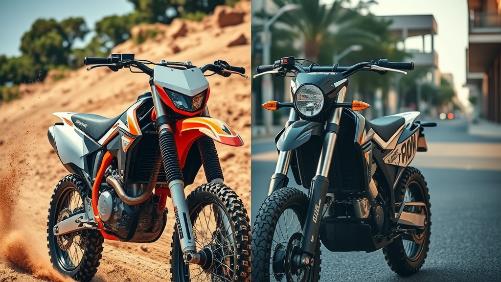 Dirt bike engine vs street motorcycle engine, exposed cycle engines in action, dirt bike and street bike comparison