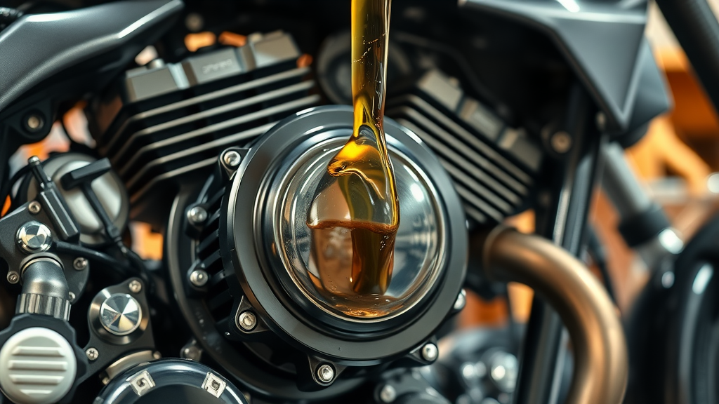 clean engine oil spring motorcycle oil change engine protection workshop