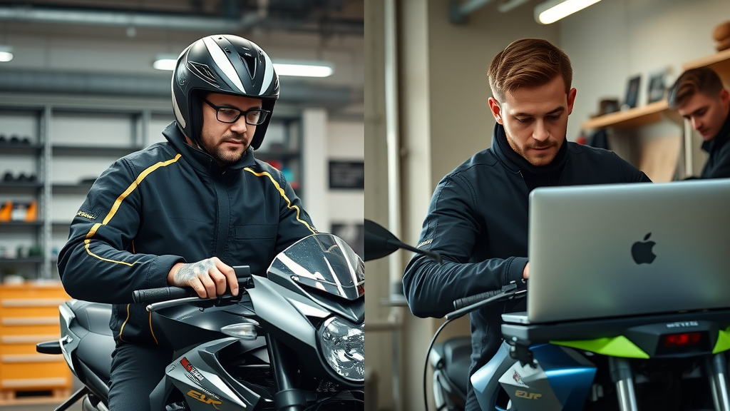 motorcycle ecu tuning in professional workshop vs DIY home garage