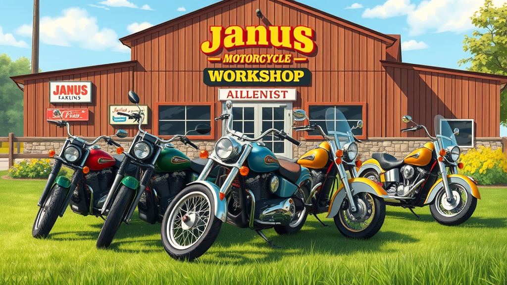 Janus motorcycle lineup, modern antique motorcycle brand, retro and classic motorcycle brands